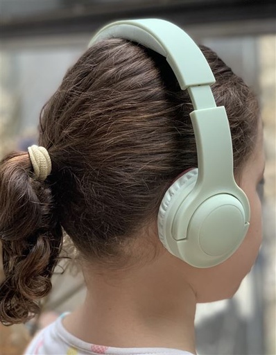 [3770022685000] Le casque des petites oreilles - Merlin Vert