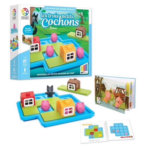 [5414301518853] Jeu - Smart Games - Les Trois Petits Cochons - 3/6 ans 
