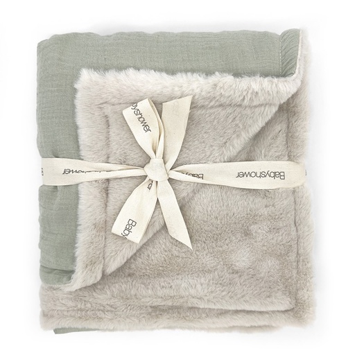 [7427252666915] Couverture polaire - Babyshower -  Large  dune powder