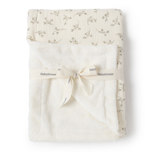 [9509227935641] Couverture printemps - Babyshower - Olive bloom