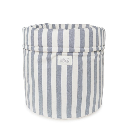 [9506449393211] Panier de rangement - Babyshower - Mr big navy jean