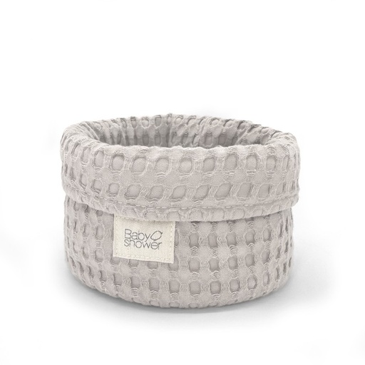 [9501172718133] Panier de rangement - Babyshower - Moyen gofre latte