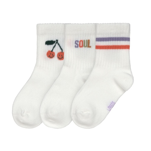 [4066239155320] Lot de 3 chaussettes enfant - Lässig - Little Gang, Cerise 23/26