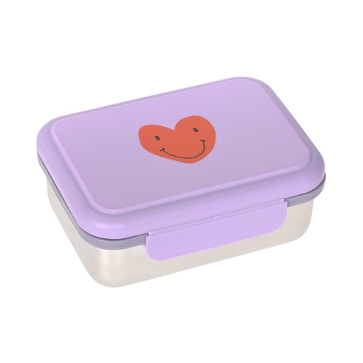 [4066239150424] Boite à gouter inox - Lässig - Little Gang, Coeur lilas