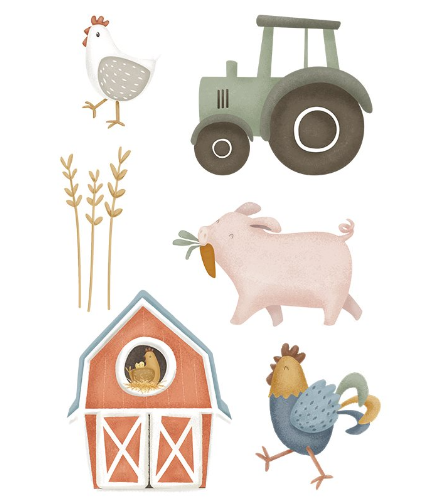 [8711444621691] Autocollants muraux - Little Dutch - Little Farm