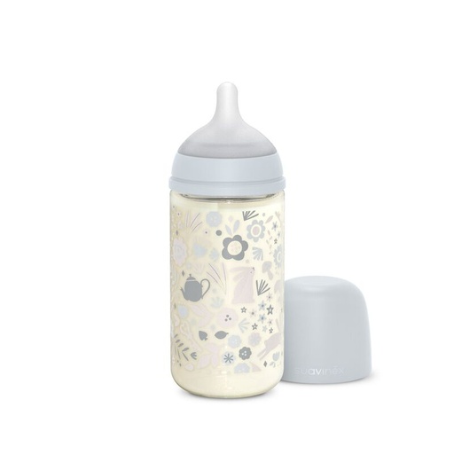 [8426420901130] Biberon verre - Suavinex - 240ml avec tétine SX Pro M Wonderland 
