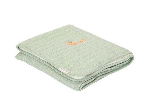 [8720986879118] Couverture - Little dutch - Lit bébé Pure Sage