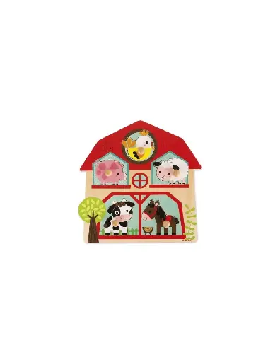 [3700217370794] Puzzle musical - Janod - Les copains de la ferme