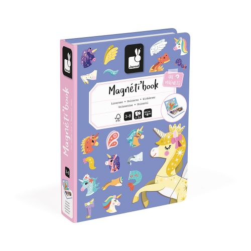 [3700217325848] Jeu éducatif - Janod - Magnétibook Licornes 