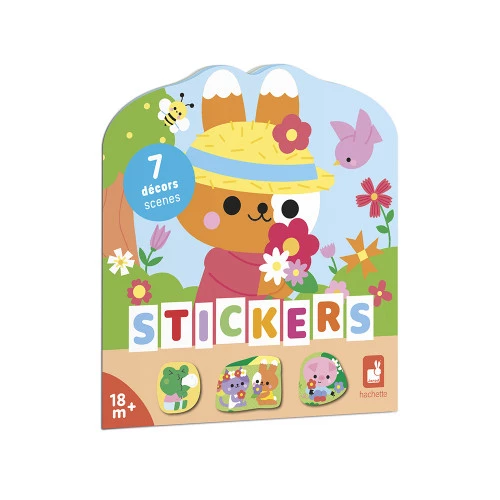 [3700217391980] Cahier de stickers - Janod - Décore la campagne 