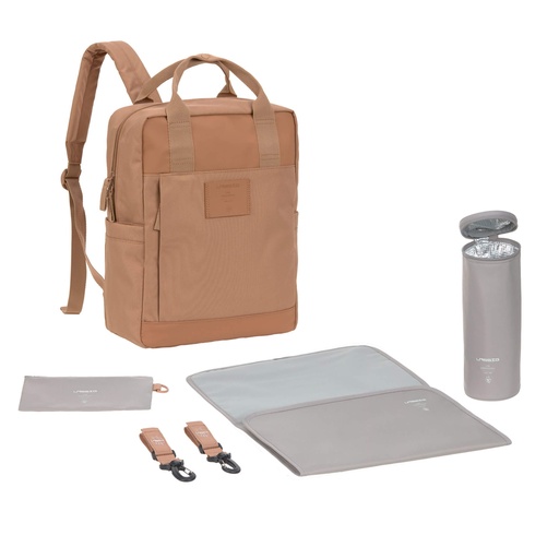 [4066239156358] Sac à dos à langer - Lässig - Vividal, amande 