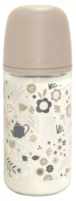 [8426420901260] Biberon verre - Suavinex - 240ml avec tétine SX Pro M Wonderland   