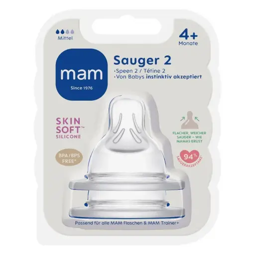 [9001616666483] Tétine anti-fuite - MAM - 4 + 
