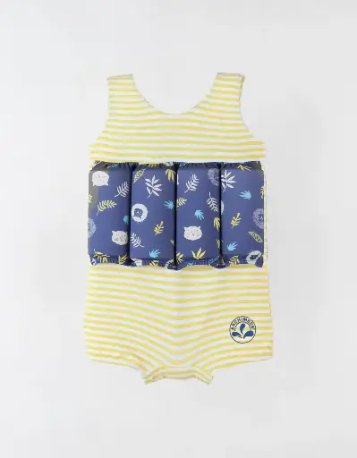 [5414220175489] Maillot bouée - Archimède - Rayé à imprimés savane 12 mois 