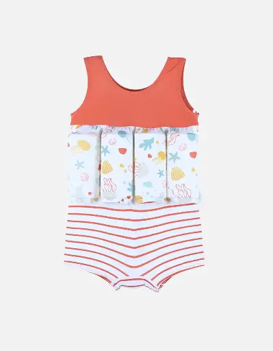 [5414220213754] Maillot bouée - noukie's - Rayé à imprimés mer 2 ans 