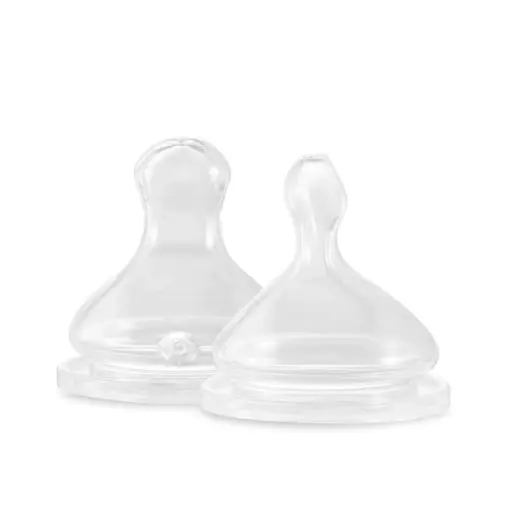 [3770013084362] Lot de 2 Tétines Physiologiques - Elhée - Débit Rapide (L)
