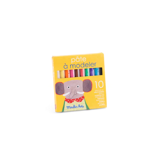 [3575676613771] Pâte à modeler - Moulin Roty - 10 bâtonnets 