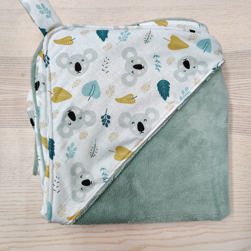 [FC031] Cape de bain - Fleur de coton - Koala 