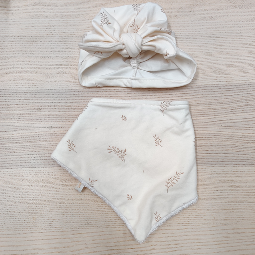 [FC040] Ensemble - Fleur de coton - Feuillages 