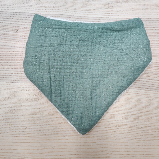 [ST022] Bandana mi-saison  - Stela - Vert pailletés