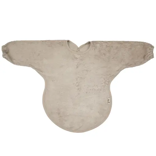 [5414546080009] Bavoir manches longues - Timboo - Feather grey