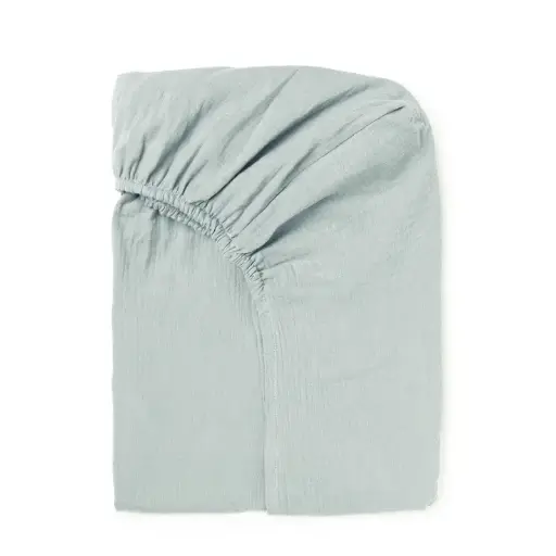 [9505228292356] Drap housse lit - Babyshower - 70 mint breeze 