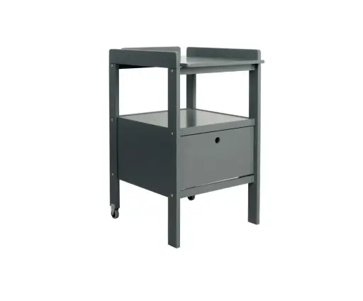 [WT302CINDY2MGR] Table à langer - Pericles - Cindy + tiroir moon grey