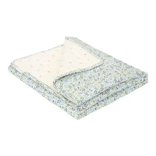 [8720986879156] Couverture - Little Dutch - Berceau bleu Forest Friends