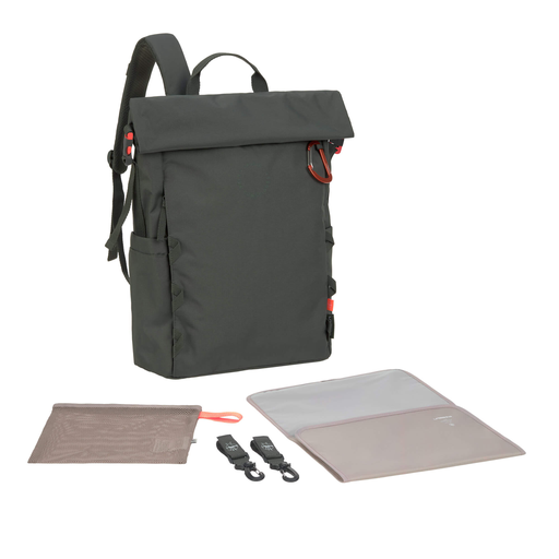 [4066239160607] Sac à dos à langer - Lässig - Oudoor Rolltop vert foncé 
