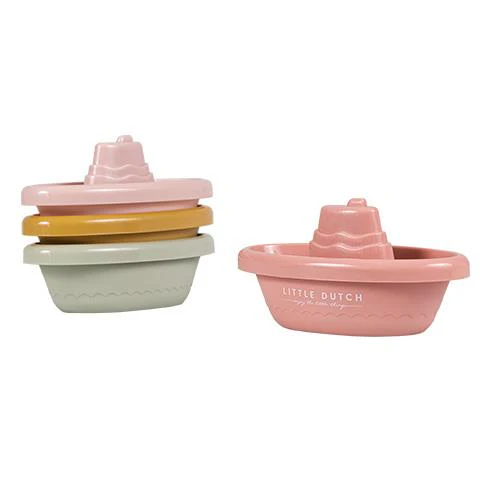 [8712051094328] Lot de bateaux de bain - Little dutch - Rose 