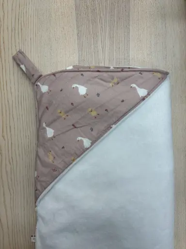 [FC055] Cape de bain - Fleur de coton - Oies 90x90 