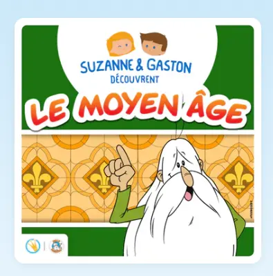 [3760361141725] Livre audio - Lunii - Suzanne et Gaston découvrent le Moyen Âge 5+