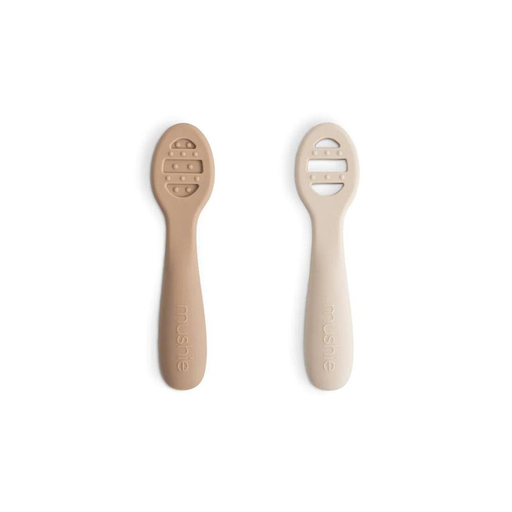 [840355801132] Set cuillères d'apprentissage - Mushie - Naturel 