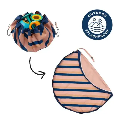 Sac de rangement/tapis de jeu - Play & Go - Outdoor Moka Stripes
