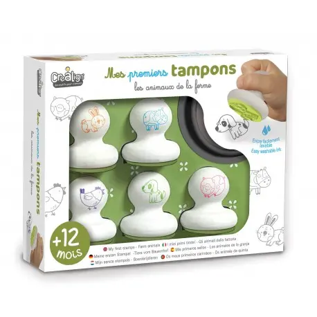 [3760119714201] Mes premiers tampons - Créa Lign - "Animaux de la ferme"