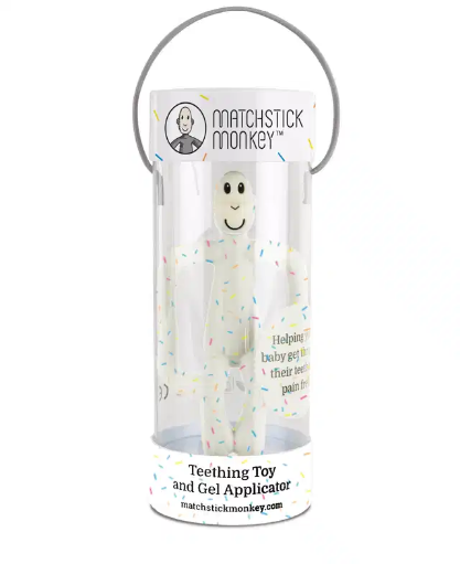 [5060679074196] Jouet de dentition - Matchstick Monkey - Singe crème confetti 