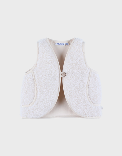 [5414220222565] Veste sans manches - Noukie's - Sherpa (taupe) 2 ans 