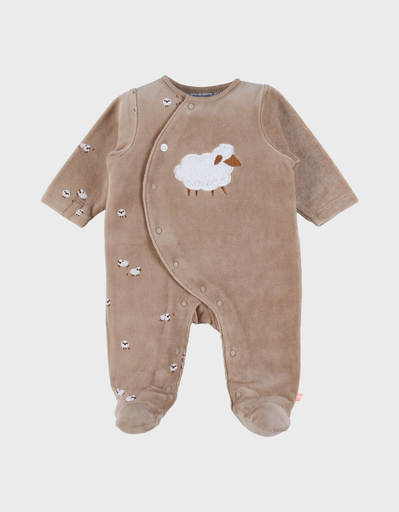 [5414220216922] Pyjama - noukie's - Velours broder mouton (marron)  1 mois 