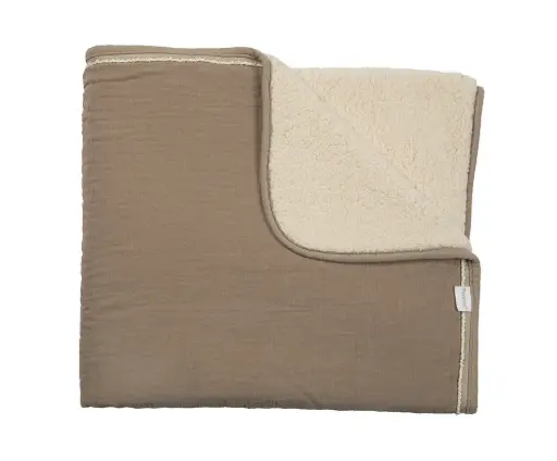 [5413921090701]  Couverture - Pericles - Chocolat/Crème 100x150cm  