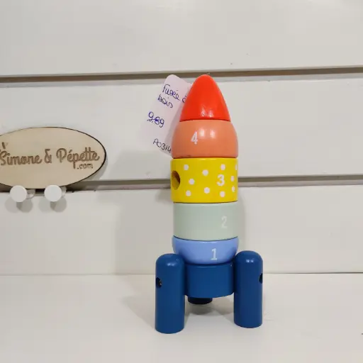 [P03141] Fusée a empiler en bois 
