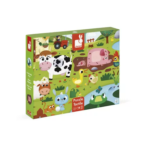 [3700217327729] Puzzle tactile - Janod - La ferme 