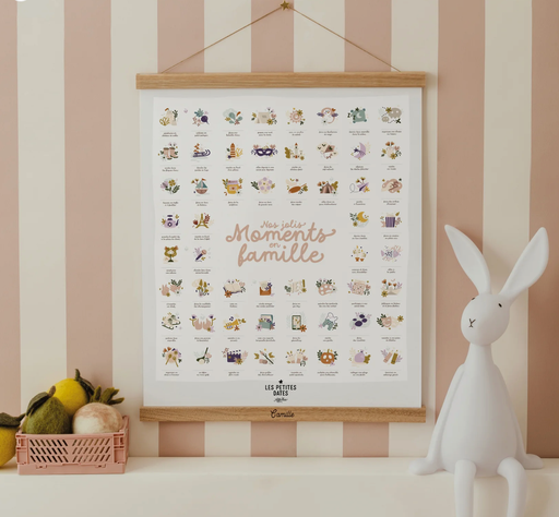 [3770025645513] Affiche souvenirs - Les petites dates - Nos jolis moments en famille