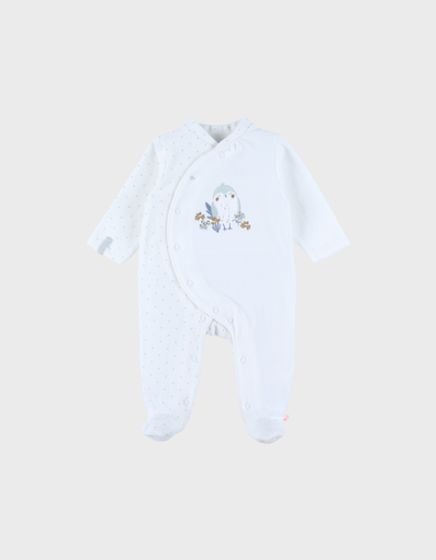 [5414220215550] Pyjama en velours - noukie's - Oiseau, 0 mois 