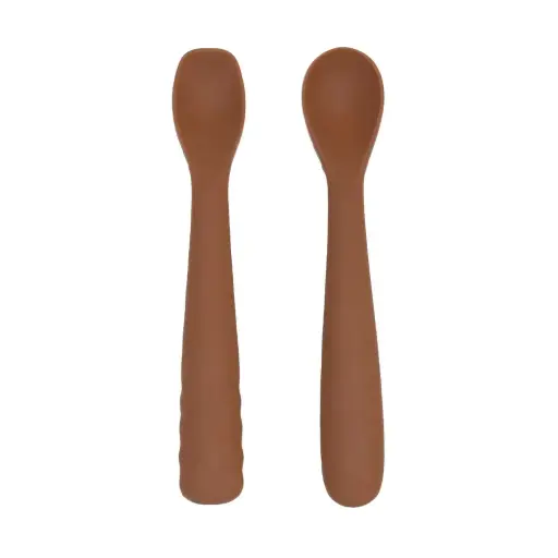 [5407010493139] Set de 2 Cuillères - Bo jungle - Silicone Terracotta