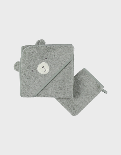 [5414220229403] Cape de bain - Noukie's - Orso, Vert 75x75cm  