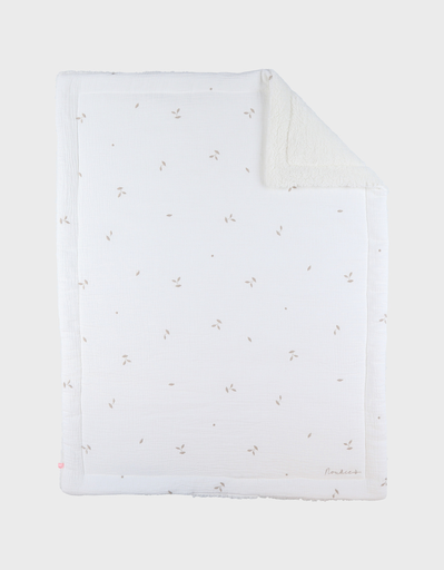 [5414220229250] couverture - Noukie's - Blanche en gaze de coton bio. 75x100cm 