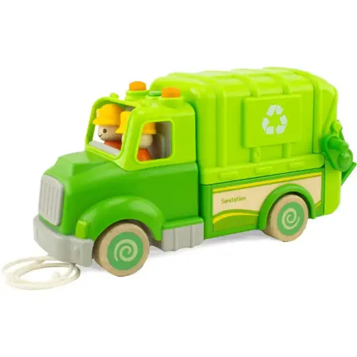 [3760111717170] Véhicule sonore et lumineux - RouTouDou - Camion poubelle