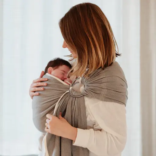 [3760216125962] Sling - Neobulle - sans noeud - Tissée - Beige sable 