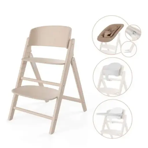 Chaise haute - Cybex - Click Fold 4-in-1 all natural 