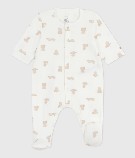[3617102759803] Pyjama tubique - Petit Bateau - Nounours 6 mois (67cm)
